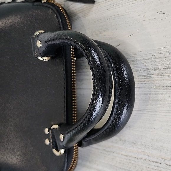 Kate Spade black mini Rachelle satchel purse handbag crossbody 100% cow leather - Picture 12 of 12